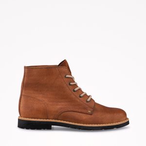 BOTA ESTILO ALENTEJANO EM CROUTE CAMURÇA ENCERADO DE ATACADOR COM SOLA DE BORRACHA