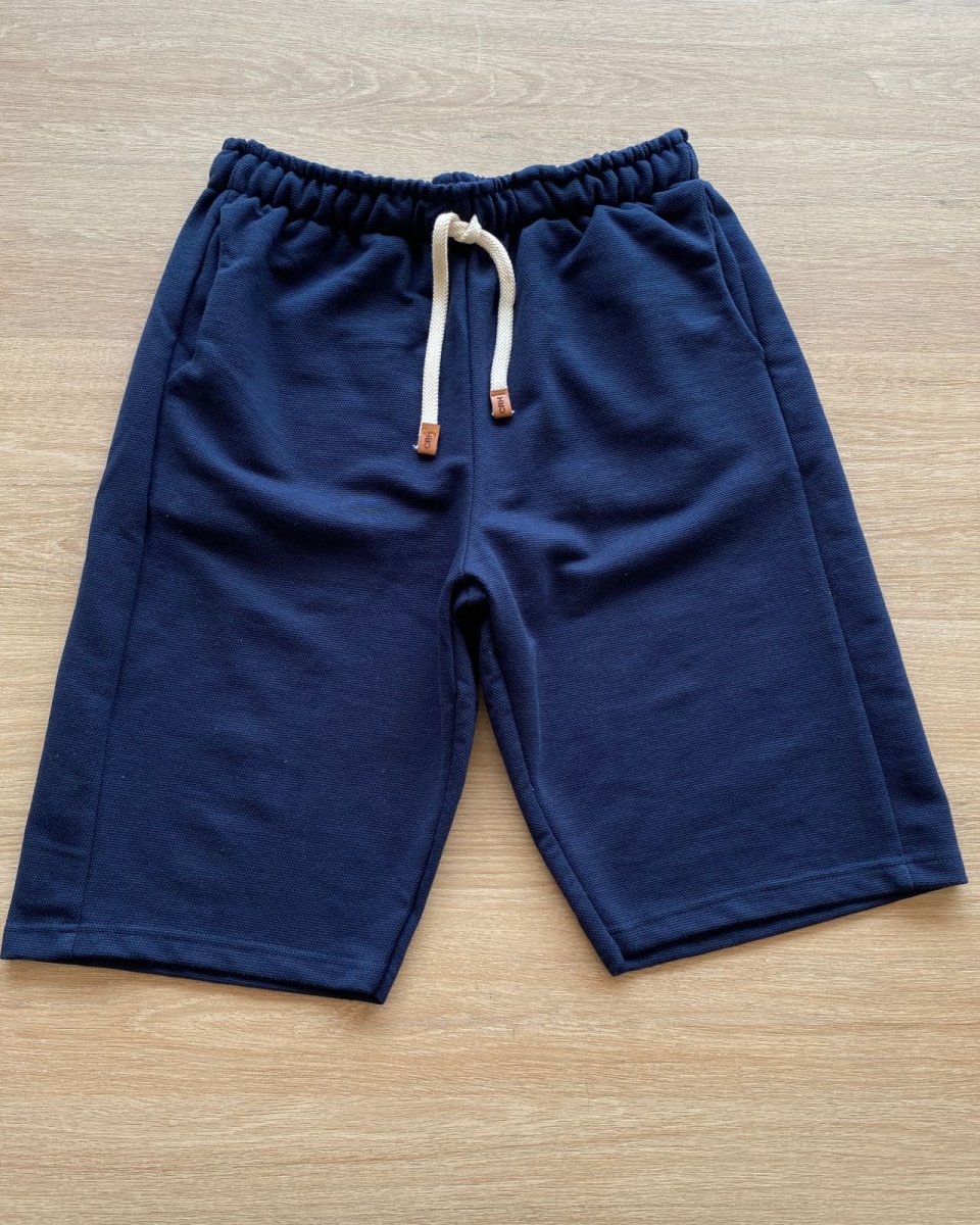 Bermuda Infantil Comfort Masculina Azul Marinho