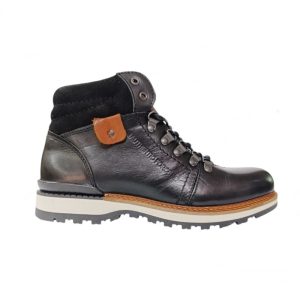 Bota de homem authentic force em pele preta